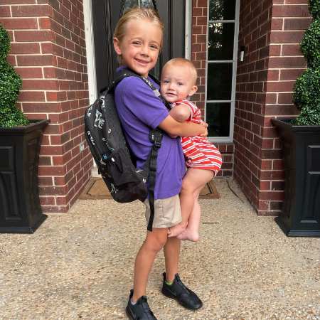 Cristina Blackwell's two children William and Danny.